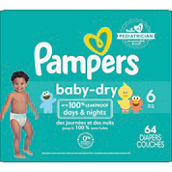 Pampers Baby Dry Super Pack Diapers Size 6 (35+ lb.)