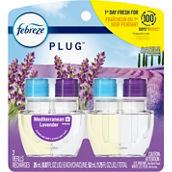 Febreze Plug Mediterranean Lavender Dual Oil Refill Air Freshener 2 Pk.