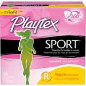 Playtex Sport Unscented Regular Tampons