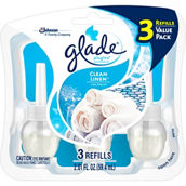 Glade PlugIns Clean Linen Scented Oil Air Freshener Refill