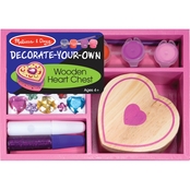 Melissa & Doug Decorate-Your-Own Wooden Heart Chest