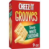 Cheez-It Grooves Sharp White Cheddar Crackers 9 oz.