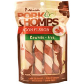 Premium Pork Chomps Bacon Twist Dog Treats 4 ct.