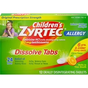 Zyrtec Children's Dissolve Tabs, Citrus 12 Pk.