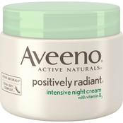 AVEENO Facial Moisturizers Positively Radiant Intensive Night Cream with Vitamin B3