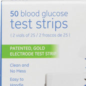 GE Blood Glucose Test Strips 50 pk.