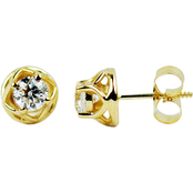 Blooming Diamonds 14K Gold 1/4 CTW Diamond Stud Earrings