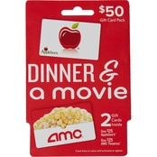 Applebee's & AMC Theaters Dinner & A Movie $50 Gift Card Pack