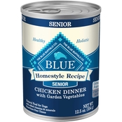 Blue Buffalo Senior Homestyle Recipe Chicken Canned Dog Food 12.5 oz.