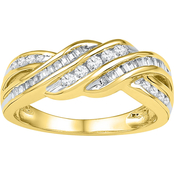 10K Yellow Gold 1/2 CTW Diamond Ring