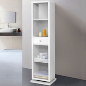 Artiva Bella Home Deluxe Cabinet/Shelving Unit with Swivel to Full Length Mirror
