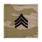 Army Rank Sergeant (SGT) Hook & Loop (OCP) 2 pc.