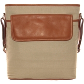 Piel Leather Front Flap Shoulder Bag