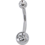 14G Mini Jeweled Belly Ring