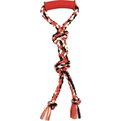 Mammoth Flossy Chews Pet Twin Tug Rope Toy with Handle