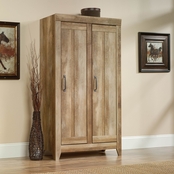 Sauder Adept Wide Storage Cabinet, Craftsman Oak Finish