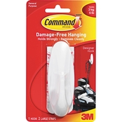 Command General Purpose Hook with 2 Adhesive Strips
