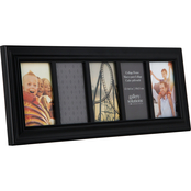 Gallery Solutions 6 x 20 Black 5 Opening Linear Collage Frame