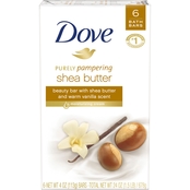 Dove Moisturizing Shea Butter Beauty Bar 6 pk.
