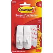 Command General Purpose Hooks 2 pk. with 4 Adhesive Strips
