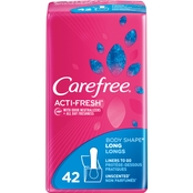 Carefree Acti Fresh Long To Go Unscented Pantiliners 42 ct.