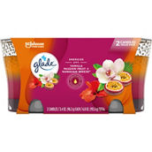 Glade Hawaiian Breeze and Vanilla Passion Fruit 2-in-1 Candle 2 pk.