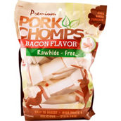 Premium Pork Chomps Bacon Knots Dog Treats 8 ct.