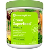 Amazing Grass Green Superfood Energy Lemon Lime Powder 30 Servings