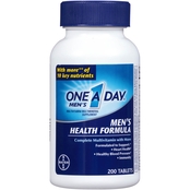 One A Day Men's Health Formula Multivitamin/Multimineral Supplement Tablets 200 Pk.