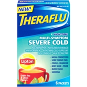 Theraflu Multi-Symptom Severe Cold Nighttime Hot Liquid Powder 6 Ct.