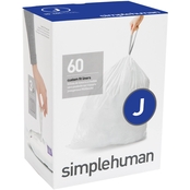 simplehuman Code J Custom Fit Liners 3 X 20 pk. (60 Liners)