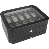 WOLF Windsor 10 Pc. Watch Box with Drawer