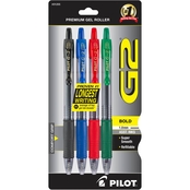 Pilot Pen G2 Bold Point Assorted, 4 pk.