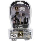 AudioSpice U.S. Army Scorch Earbuds with Mic and Camo BudBag