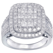 14K White Gold 2 1/2 CTW Diamond Bridal Ring