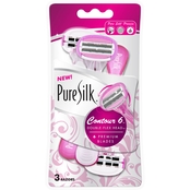 Pure Silk Contour 6 Disposable Razors 3 ct.