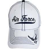 Blync Air Force White Cotton Twill Cap with Logo