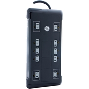 GE 12 Outlet Surge Protector with USB Charging Dock