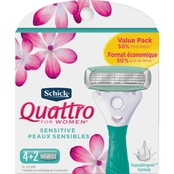 Schick Quattro for Women Sensitive Hypoallergenic Value Pack