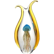 Dale Tiffany Jellyfish Art Glass Sculpture