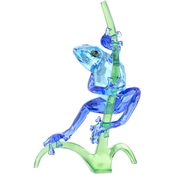 Swarovski Frog on Branch Glass Figurine