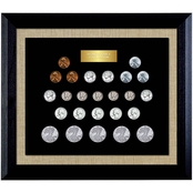 American Coin Treasures World War II Coin Collection in Wood Frame