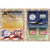 American Coin Treasures America Takes Flight Coin & Stamp Collection