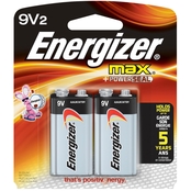 Energizer 9V Batteries 2 pk.