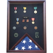 DomEx Hardwoods Shadow Box and Flag Case Combo