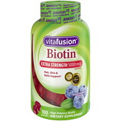 Vitafusion XS Biotin 5000mg 100 ct.