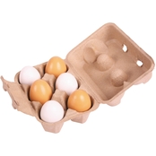 BigJigs Toys Wooden Six Eggs in a Carton