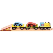 BigJigs Toys Car Loader Wooden Train Accessory