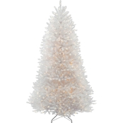 National Tree Company 7.5 ft. Dunhill White Fir Tree with Clear Lights