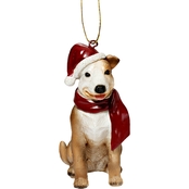 Design Toscano Pitbull Holiday Dog Ornament Sculpture